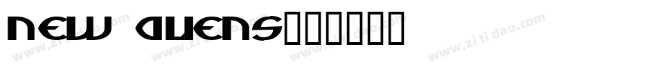 New Aliens字体转换